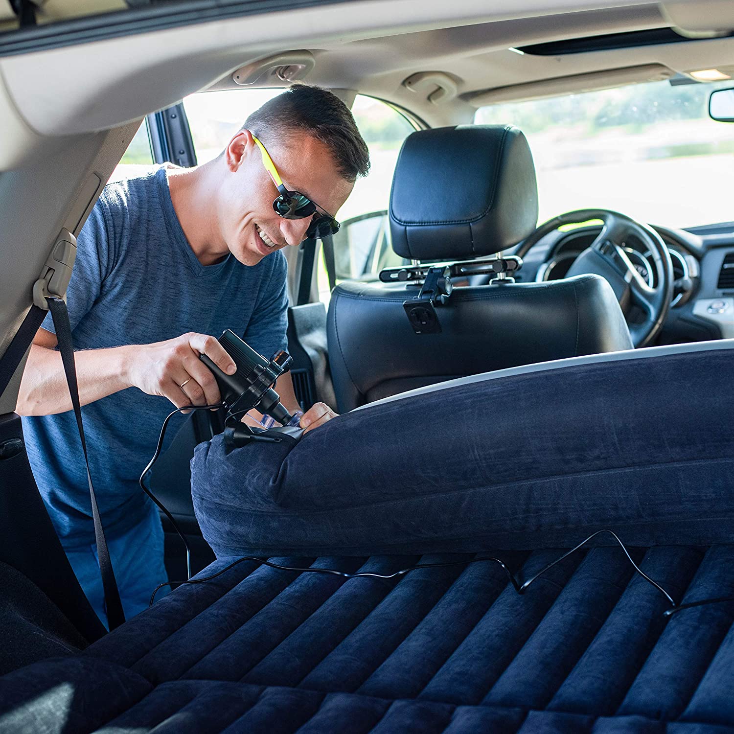 Upgraded Inflatable Car Air Mattress with Air Pillows, Pump, Repair Pa –  Farasla