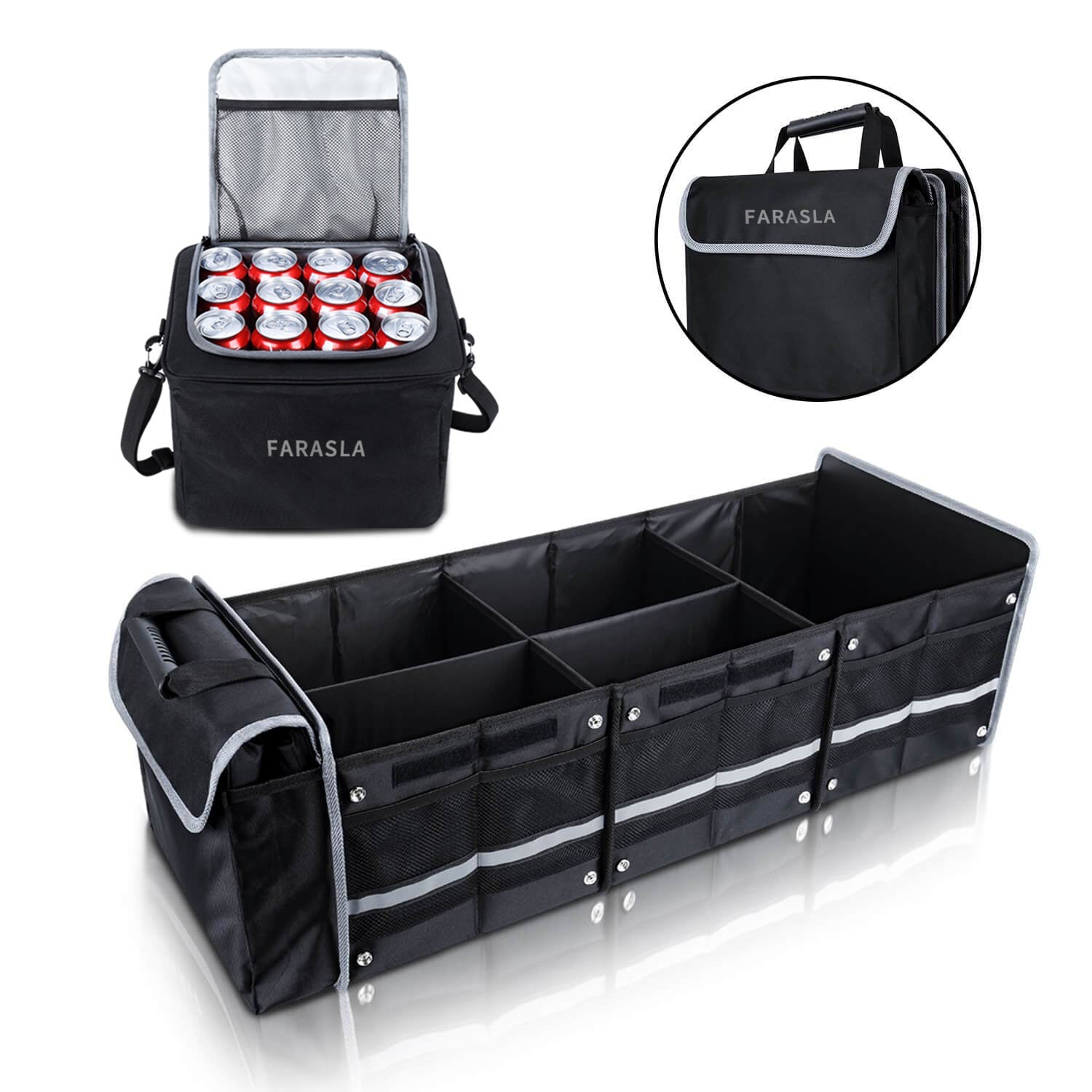 MaxxHaul Collapsible Car Trunk Organizer Foldable with Non-Slip Bottom  50337 - The Home Depot